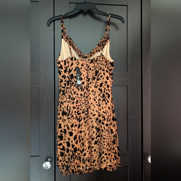 Leopard Print Slip Dress - Picture 2 of 3
